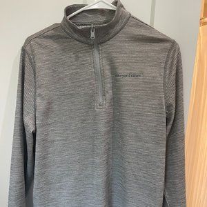 Boys Vineyard Vines Quarter Zip XL (16) Gray